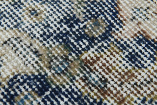 Navy Blue Distressed Rug - Thumbnail