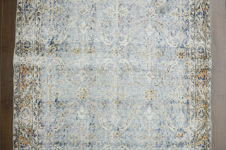 Navy Blue Distressed Rug - Thumbnail