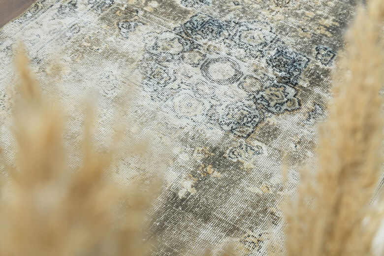 Distressed Vintage Turkish Rug