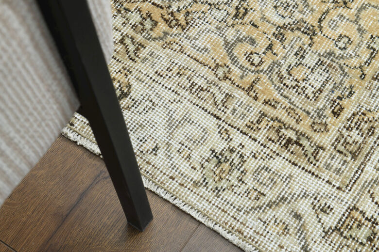 Distressed Vintage Turkish Anatolian Rug