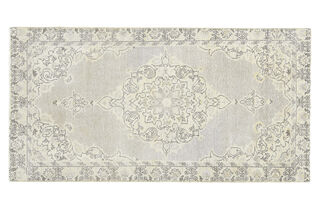 Unique Pastel Vintage Rug - Thumbnail