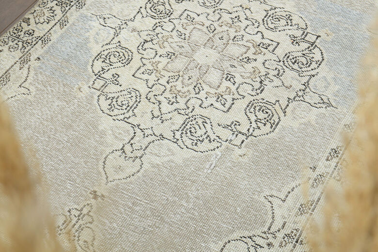 Unique Pastel Vintage Anatolian Rug