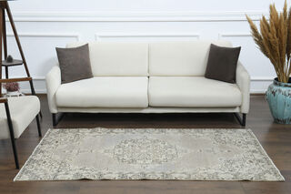 Unique Pastel Vintage Anatolian Rug - Thumbnail