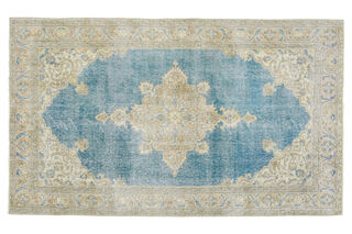 4x7 Oriental Vintage Oushak Rug - Thumbnail