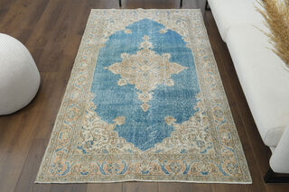 4x7 Oriental Vintage Oushak Rug - Thumbnail