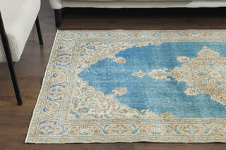 4x7 Oriental Vintage Oushak Rug - Thumbnail