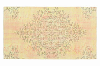 3x6 Handmade Vintage Neutral Rug - Thumbnail