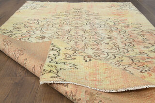 3x6 Handmade Vintage Neutral Rug - Thumbnail