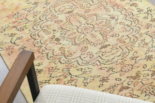 3x6 Handmade Vintage Neutral Rug - Thumbnail