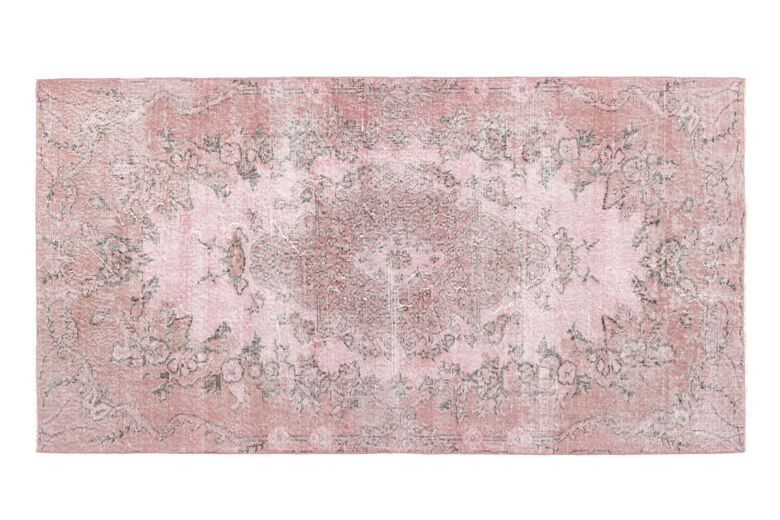 4x7 Pink Vintage Area Rug