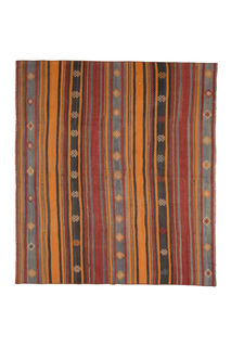 Handmade Vintage Kilim Rug - Thumbnail