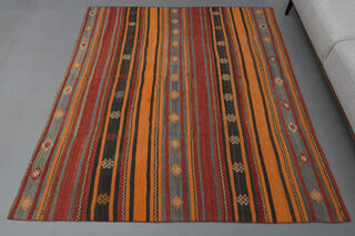 Handmade Vintage Kilim Rug - Thumbnail