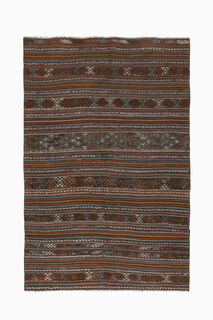 Hand Knotted Small Kilim Rug - Thumbnail