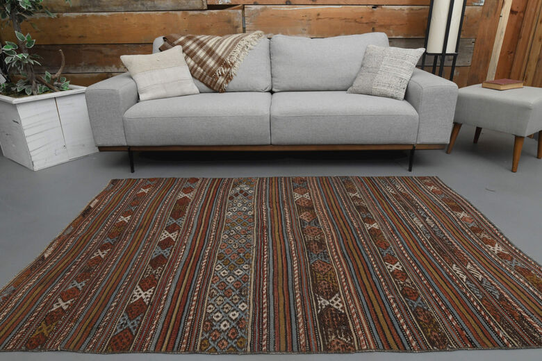 Hand Knotted Small Kilim Rug