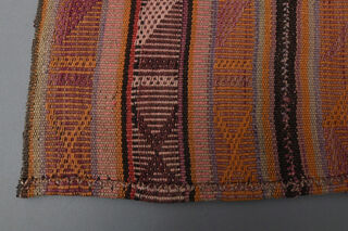 Turkish Striped Kilim Rug - Thumbnail