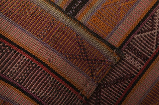 Turkish Striped Kilim Rug - Thumbnail