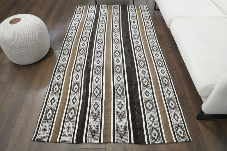 Striped Vintage Kilim Rug