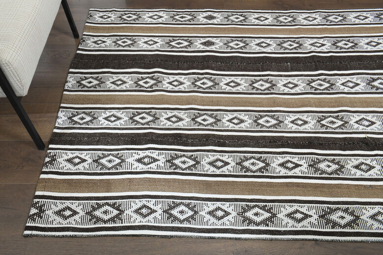 Striped Vintage Kilim Rug