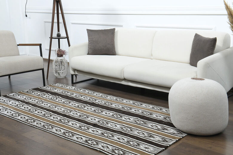 Striped Vintage Kilim Rug