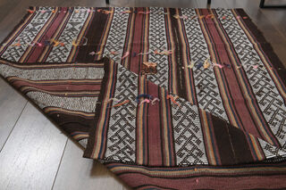 Striped Small Kilim Rug - Thumbnail