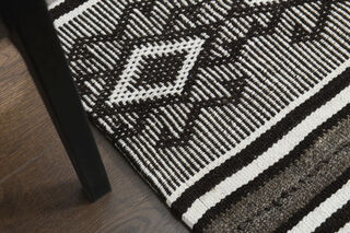 Bohemian Striped Vintage Rug - Thumbnail