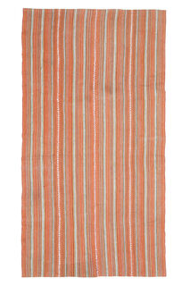 Striped KIlim Vintage Rug - Thumbnail