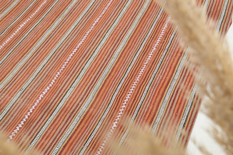 Striped KIlim Vintage Rug