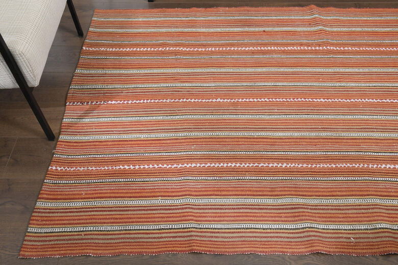 Striped KIlim Vintage Rug