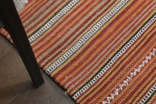 Striped KIlim Vintage Rug - Thumbnail