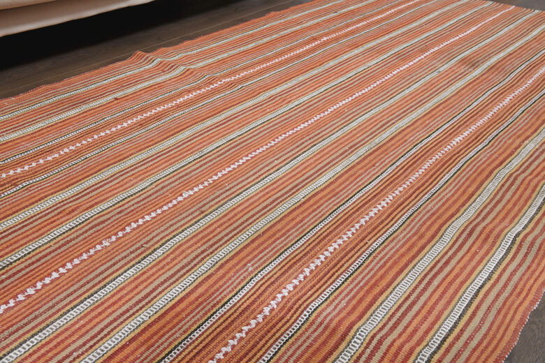 Striped KIlim Vintage Rug