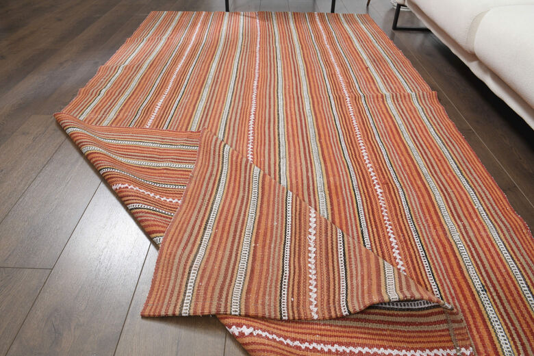 Striped KIlim Vintage Rug