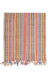 Striped Colorful Kilim Rug - Thumbnail