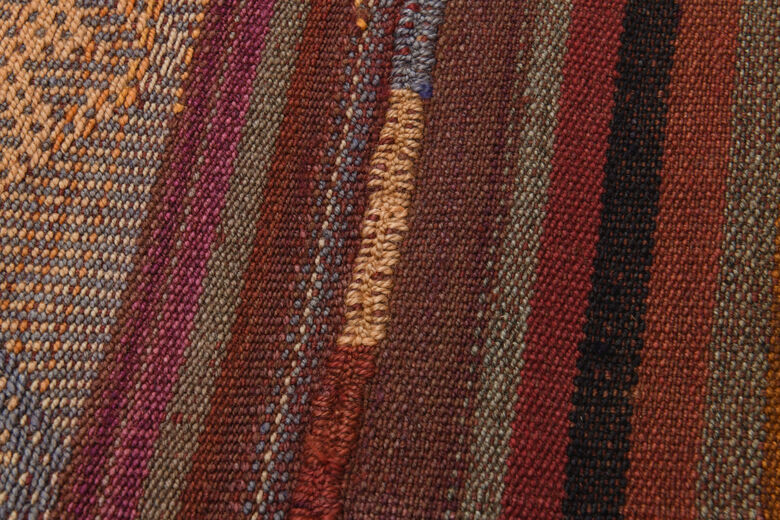 Turkish Striped Kilim Rug