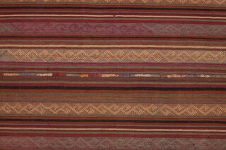 Turkish Striped Kilim Rug - Thumbnail