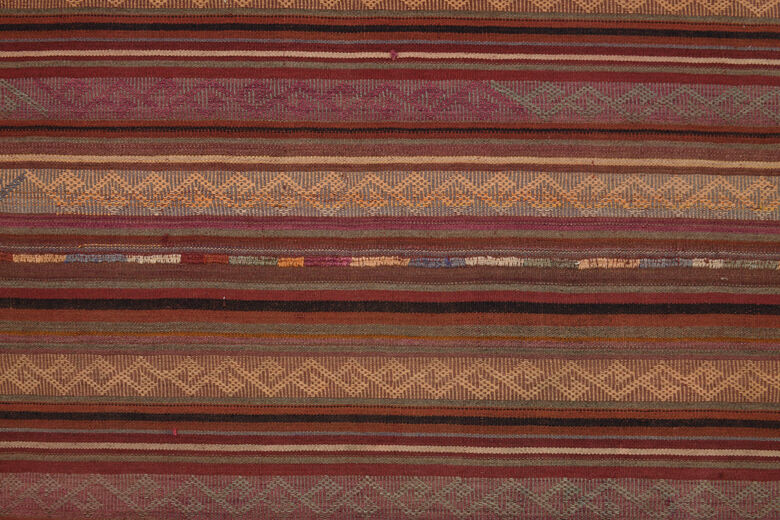 Turkish Striped Kilim Rug