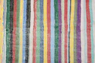 Striped Vintage Turkish Kilim - Thumbnail