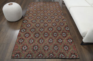 Vintage Turkish Wool Rug - Thumbnail