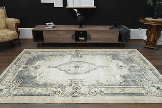 Anatolian Oriental Faded Turkish Rug - Thumbnail
