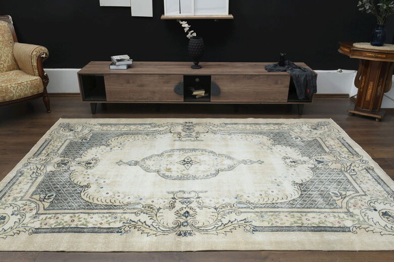 Anatolian Oriental Faded Turkish Rug