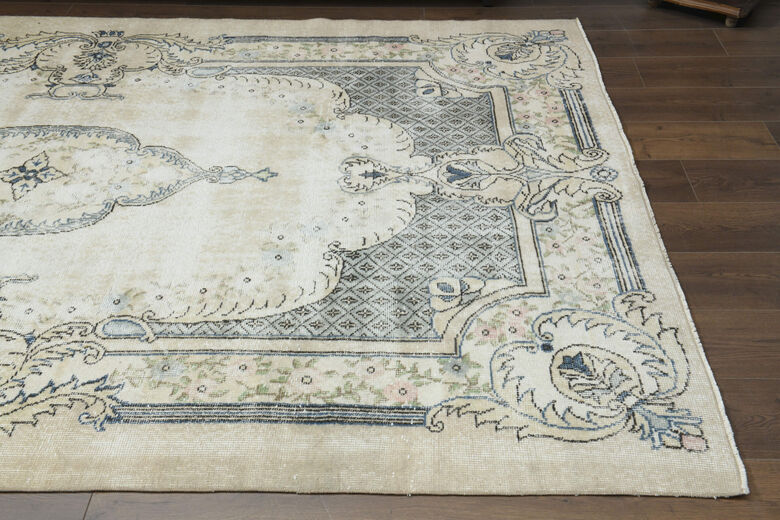 Anatolian Oriental Faded Turkish Rug