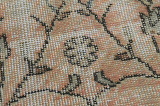 Handmade Vintage Floral Rug - Thumbnail