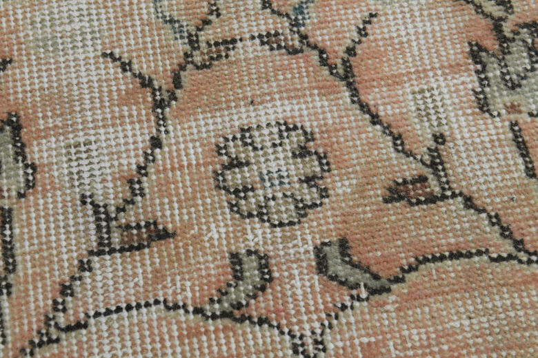 Handmade Vintage Floral Rug