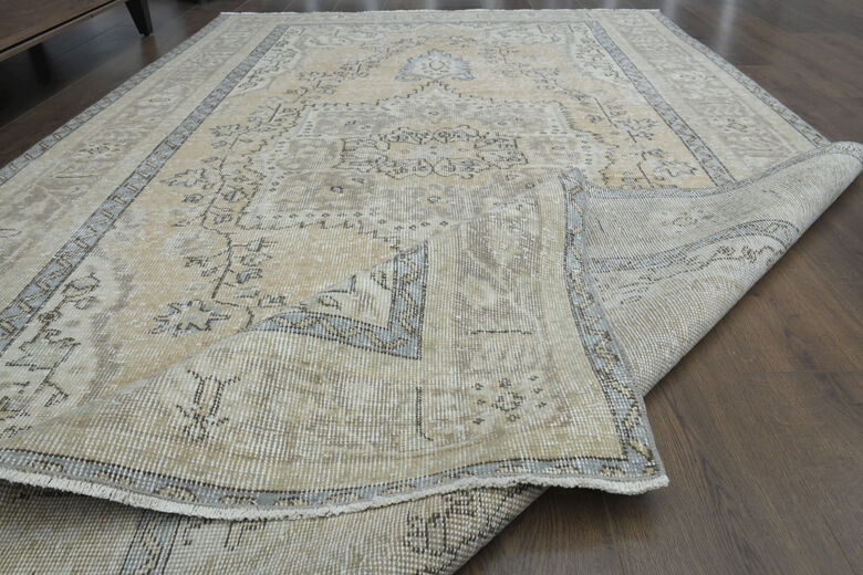 Turkish Vintage Area Anatolian Rug
