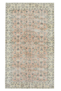 Floral Vintage Turkish Rug - Thumbnail