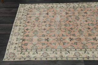 Floral Vintage Turkish Rug - Thumbnail