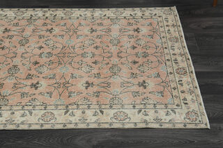 Floral Vintage Turkish Rug - Thumbnail