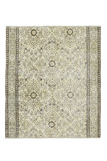 Oushak Floral Vintage Rug - Thumbnail