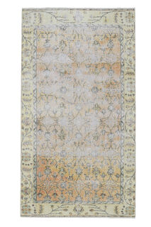 Floral Oushak Area Rug - Thumbnail