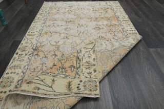 Floral Oushak Area Rug - Thumbnail