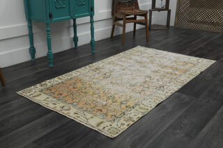 Floral Oushak Area Rug - Thumbnail